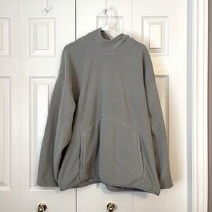 Aritzia Gray Polar Fleece Hoodie